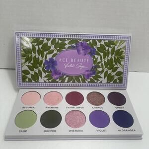 Ace Beaute Violet Sage Eyeshadow Palette - 10 Shades - New In Box
